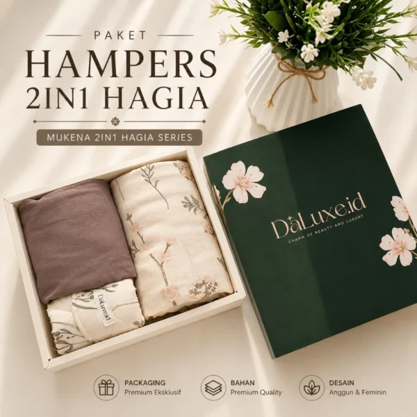 HAMPERS Exclusive Gift Mukena Dewasa Hagia 2in1 Series