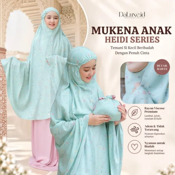 Mukena Anak Usia 4-13 Tahun Premium Motif Heidi Series